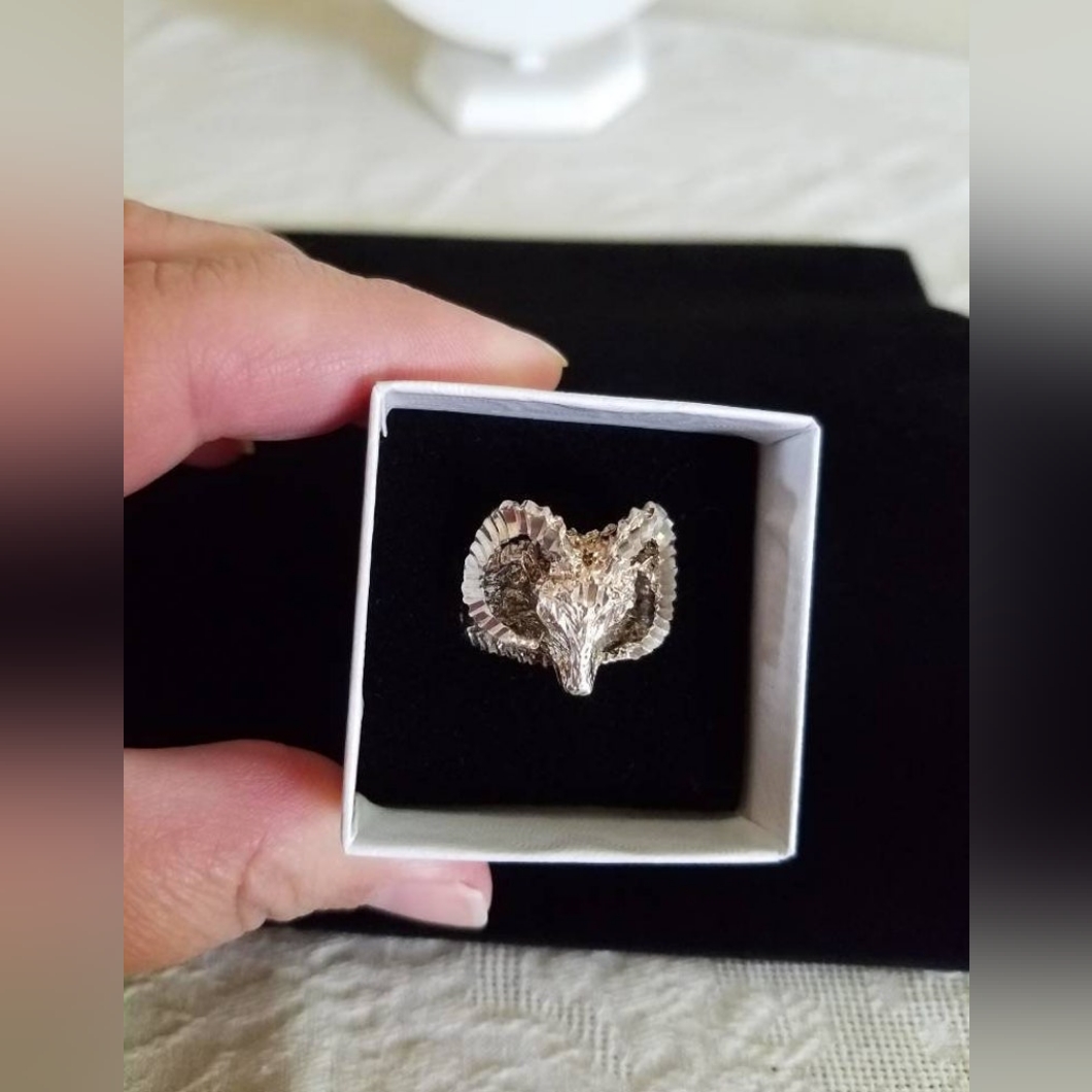 Sterling Ram Statement Ring